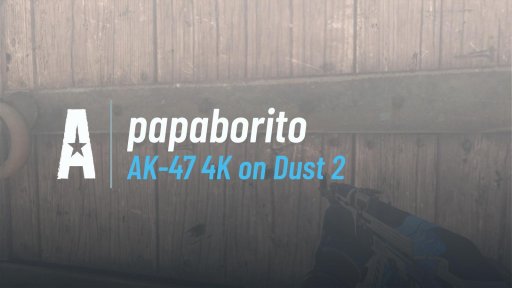 papaborito - AK-47 4K on Dust 2 on Dust 2