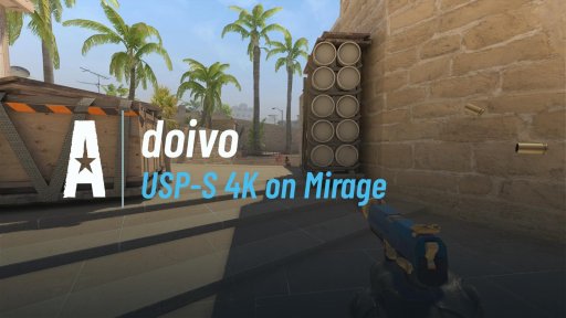 doivocs - USP-S 4K on Mirage on Mirage
