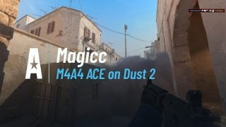 M4A4 ACE on Dust 2