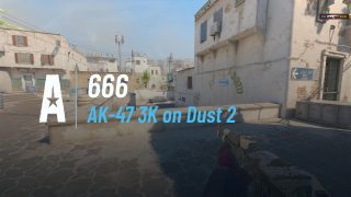AK-47 3K on Dust 2