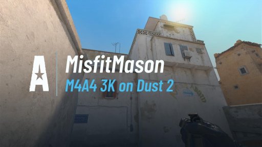 misfit_mason - M4A4 3K on Dust 2 on Dust 2