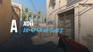 AK-47 4K on Dust 2