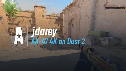 jdarey - AK-47 4K on Dust 2 on Dust 2