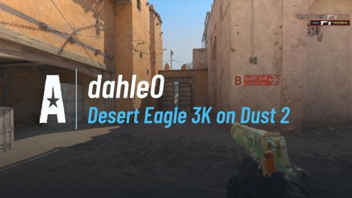 dahlez - Desert Eagle 3K on Dust 2 on Dust 2