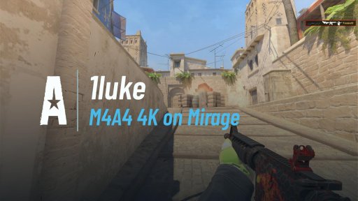 1lukeCS - M4A4 4K on Mirage on Mirage