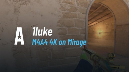 1lukeCS - M4A4 4K on Mirage on Mirage