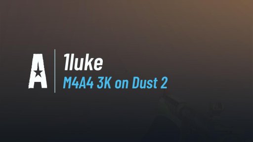 1lukeCS - M4A4 3K on Dust 2 on Dust 2