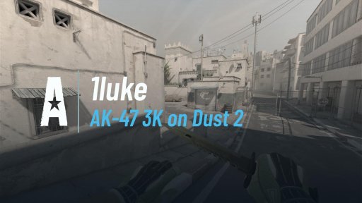 1lukeCS - AK-47 3K on Dust 2 on Dust 2