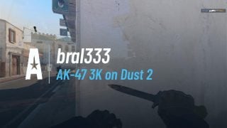 AK-47 3K on Dust 2