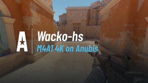 Wackocheung - M4A1 4K on Anubis on Anubis
