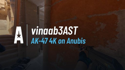 vinaabeastt - AK-47 4K on Anubis on Anubis