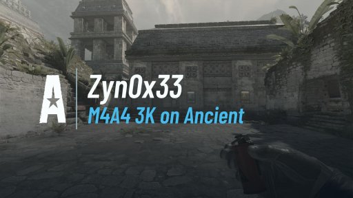 zyn0x33 - M4A4 3K on Ancient on Ancient