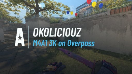 okoliciouz - M4A1 3K on Overpass on Overpass