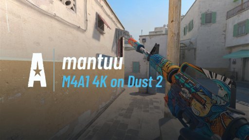 mantuuu - M4A1 4K on Dust 2 on Dust 2
