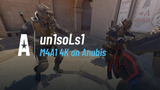 un1sols - M4A1 4K on Anubis on Anubis