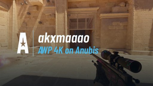 admiralceo - AWP 4K on Anubis on Anubis