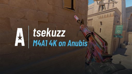 tsekuz1 - M4A1 4K on Anubis on Anubis