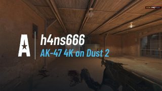 AK-47 4K on Dust 2