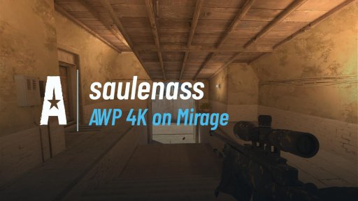 saul3nass - AWP 4K on Mirage on Mirage