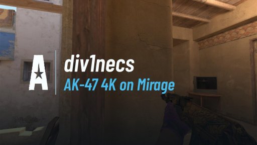 div1ne46 - AK-47 4K on Mirage on Mirage