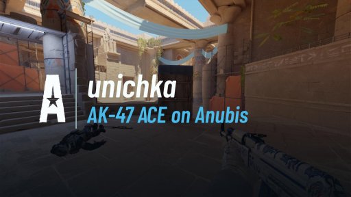 unichkaa - AK-47 ACE on Anubis on Anubis
