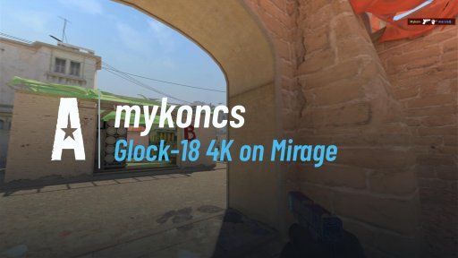 MykonCS - Glock-18 4K on Mirage on Mirage