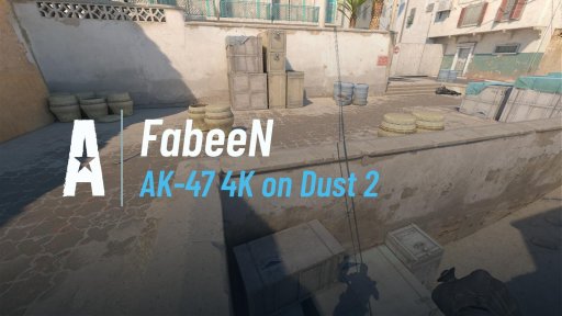 FabeeN1 - AK-47 4K on Dust 2 on Dust 2