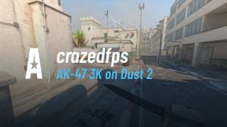 AK-47 3K on Dust 2