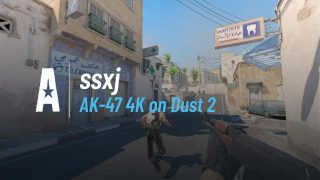 AK-47 4K on Dust 2