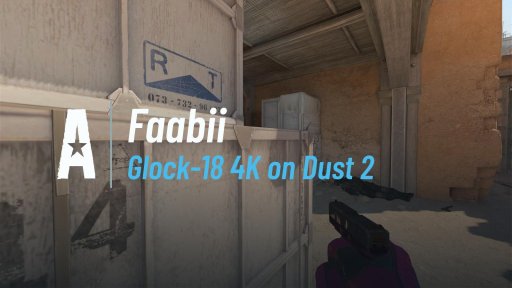 faabii_cs - Glock-18 4K on Dust 2 on Dust 2