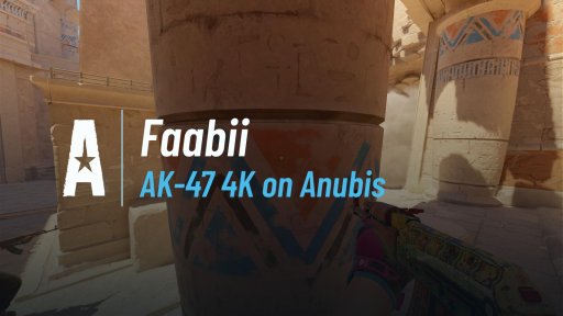 faabii_cs - AK-47 4K on Anubis on Anubis