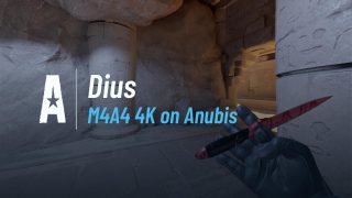 M4A4 4K on Anubis
