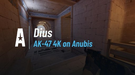 Dius7310 - AK-47 4K on Anubis on Anubis