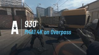 M4A1 4K on Overpass