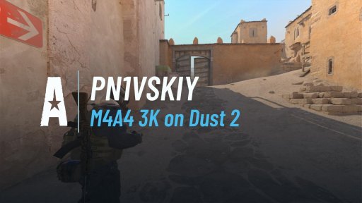 PN1VSKIY - M4A4 3K on Dust 2 on Dust 2