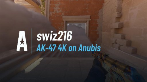 1swizcs - AK-47 4K on Anubis on Anubis