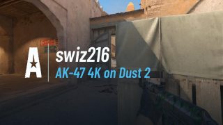 AK-47 4K on Dust 2