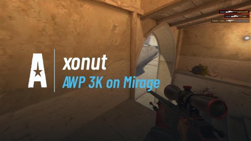 xonutt - AWP 3K on Mirage on Mirage