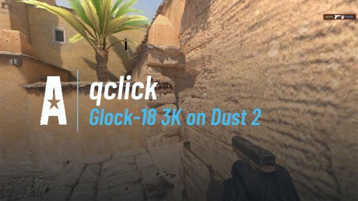qclick_cs - Glock-18 3K on Dust 2 on Dust 2
