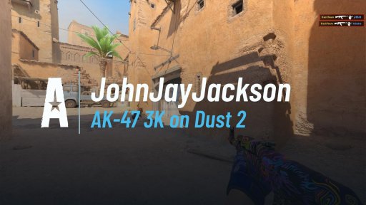DerEchteJohnJayJackson - AK-47 3K on Dust 2 on Dust 2