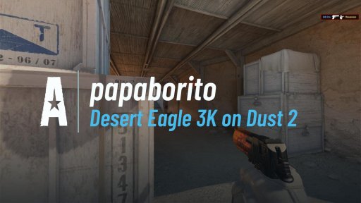 papaborito - Desert Eagle 3K on Dust 2 on Dust 2