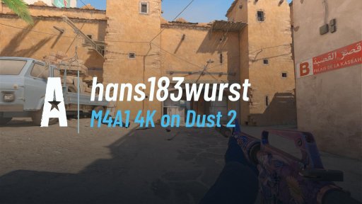 Hans183wurst - M4A1 4K on Dust 2 on Dust 2