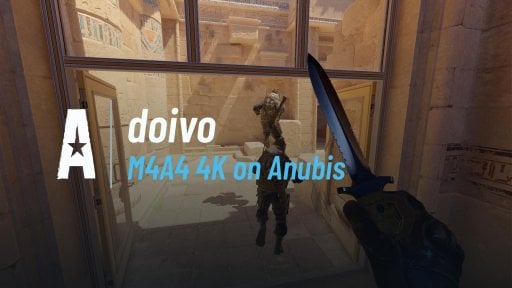 doivocs - M4A4 4K on Anubis on Anubis