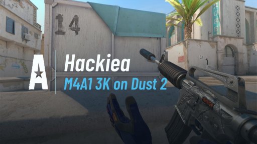 hackieA - M4A1 3K on Dust 2 on Dust 2