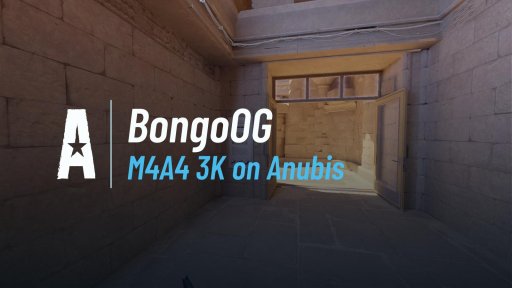 BongoOG - M4A4 3K on Anubis on Anubis