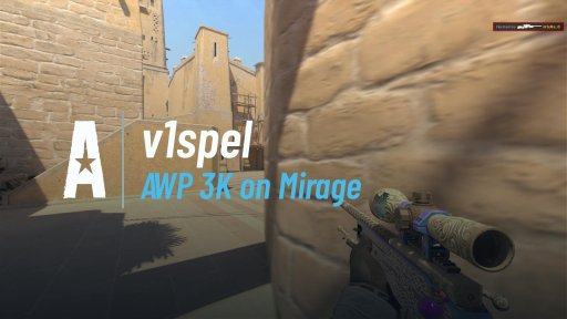 v1spel - AWP 3K on Mirage on Mirage