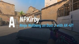 Ninja Wallbang on Dust 2 with AK-47!
