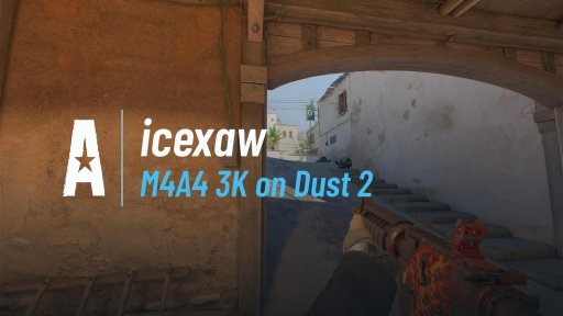 icexaw - M4A4 3K on Dust 2 on Dust 2