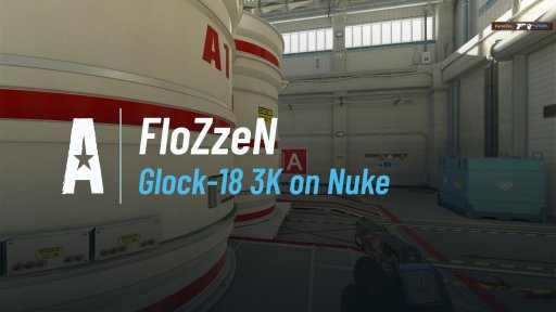 flozzencs - Glock-18 3K on Nuke on Nuke