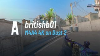 M4A4 4K on Dust 2